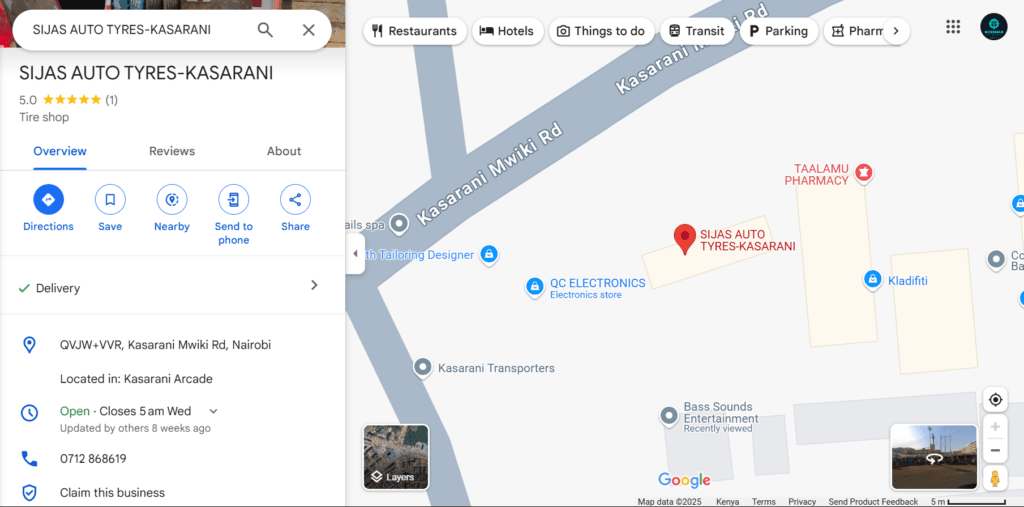 Sijas Auto Tyres Store Address